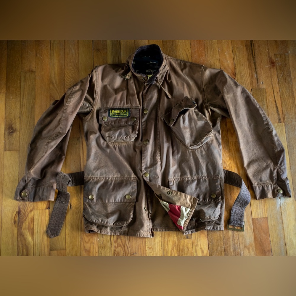 Barbour International Steve McQueen waxed jacket size Medium